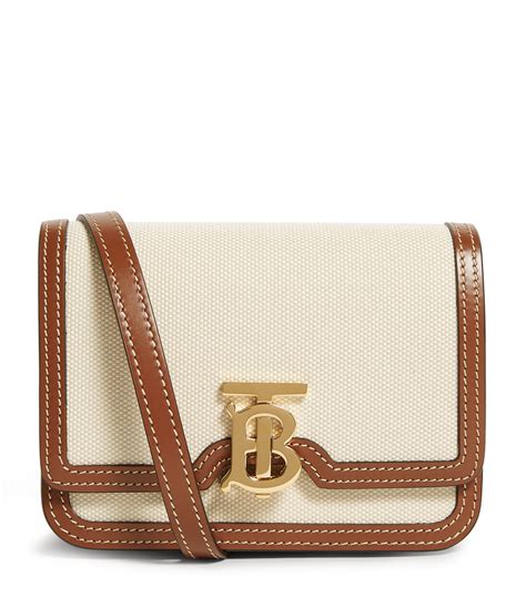 burberry tb mini canvas shoulder bag|burberry mini tb bag.